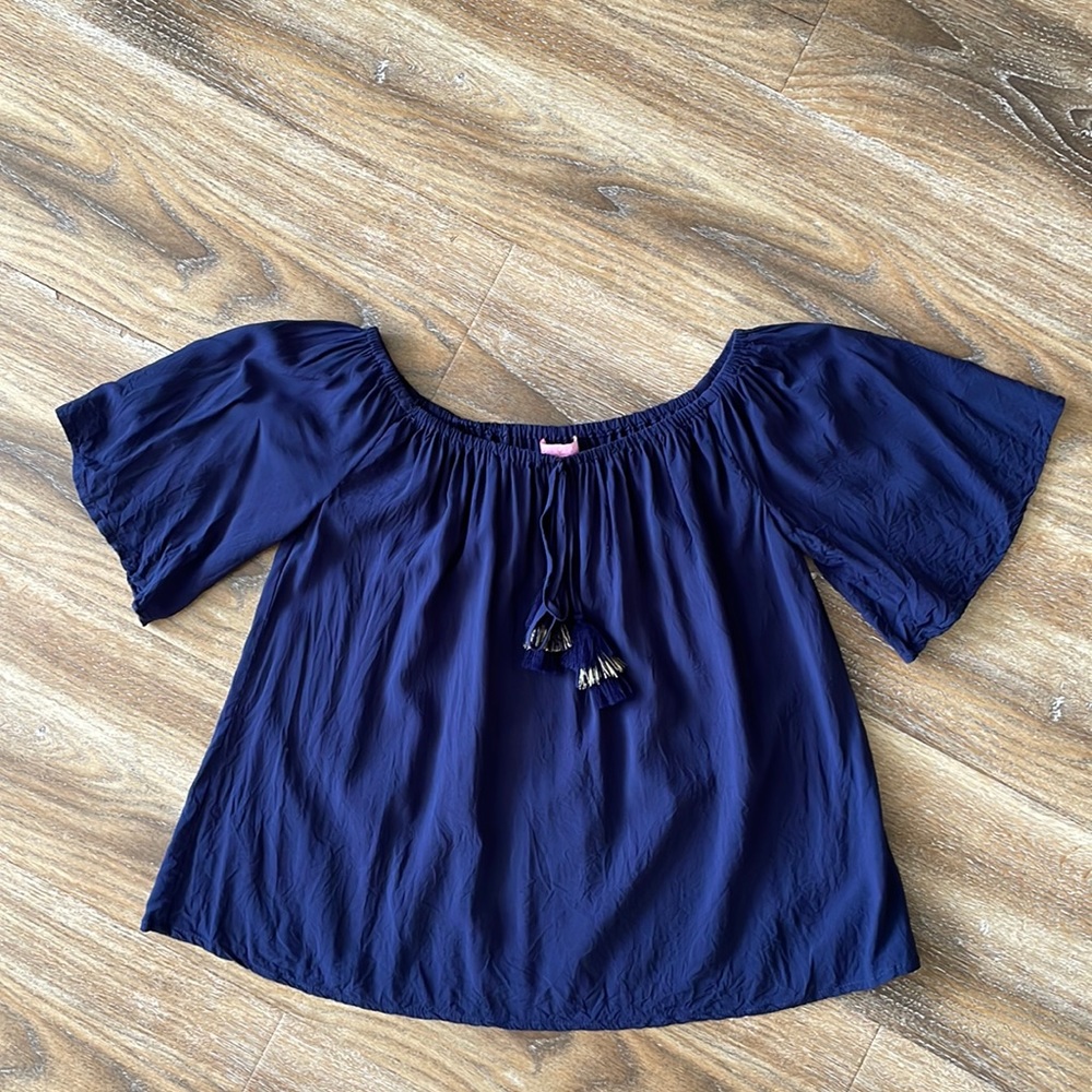 Lilly Pulitzer Sain Off The Shoulder Top